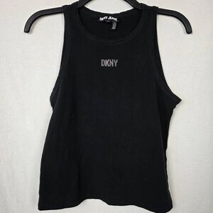 DKNY Jeans Black Logo Tank Top Women XS